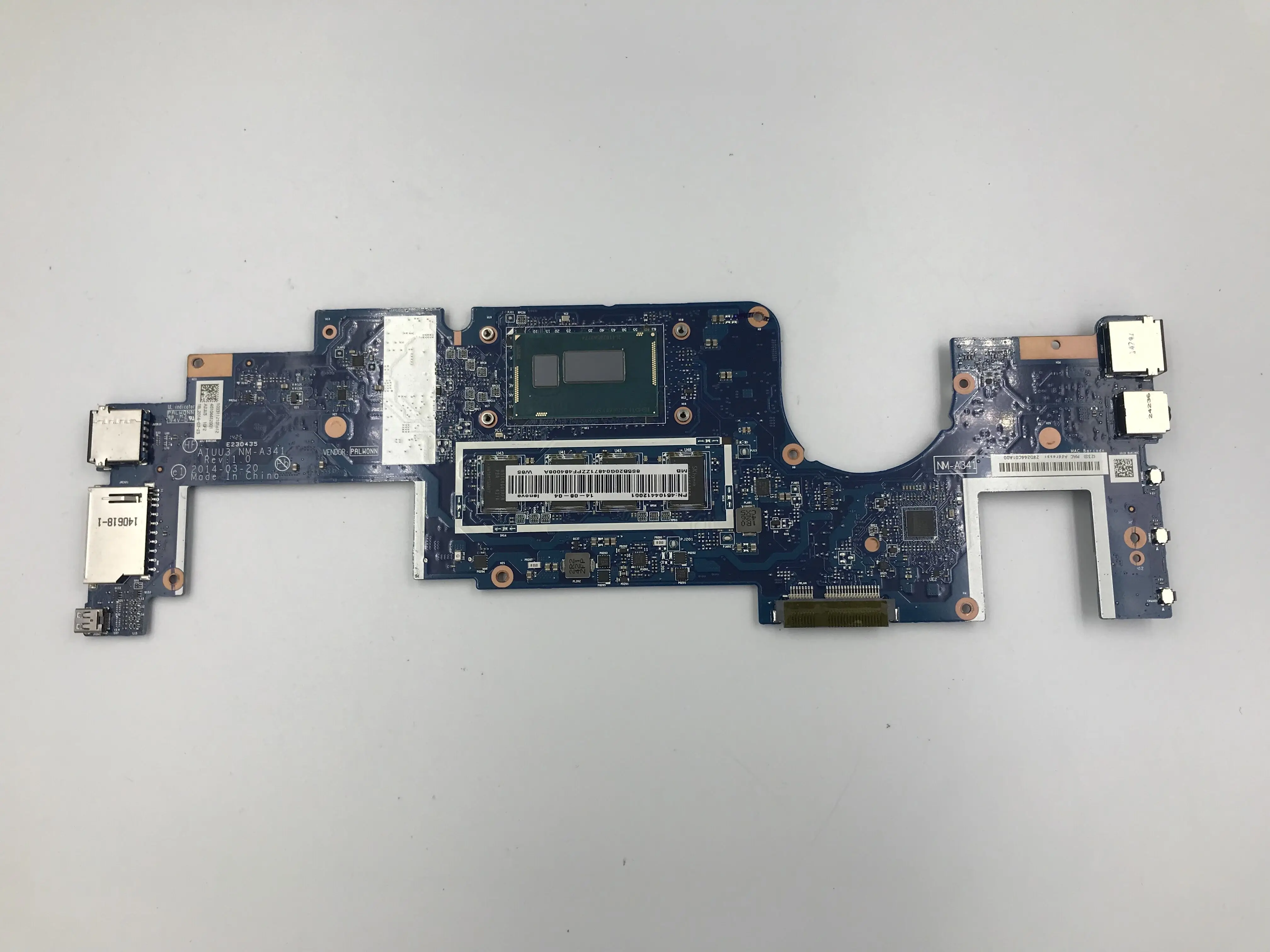 Для lenovo yoga2 11 5B20G04871 AIUU3 NM A341 материнская плата для ноутбука с I3 4012Y 4G 100%