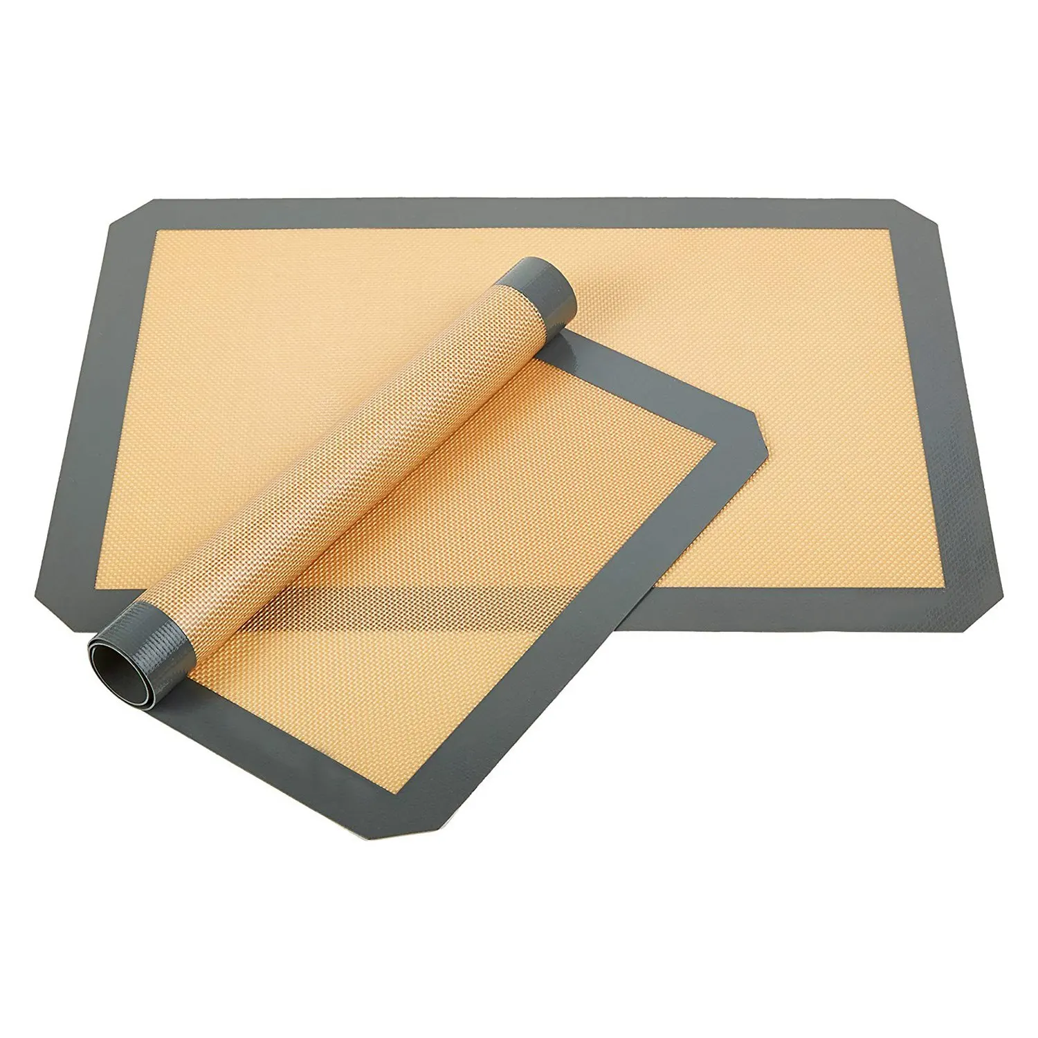 Силикагель выпечки Pad 4pcs Non Sticky коврик для плиты и прокатки торт/печенье