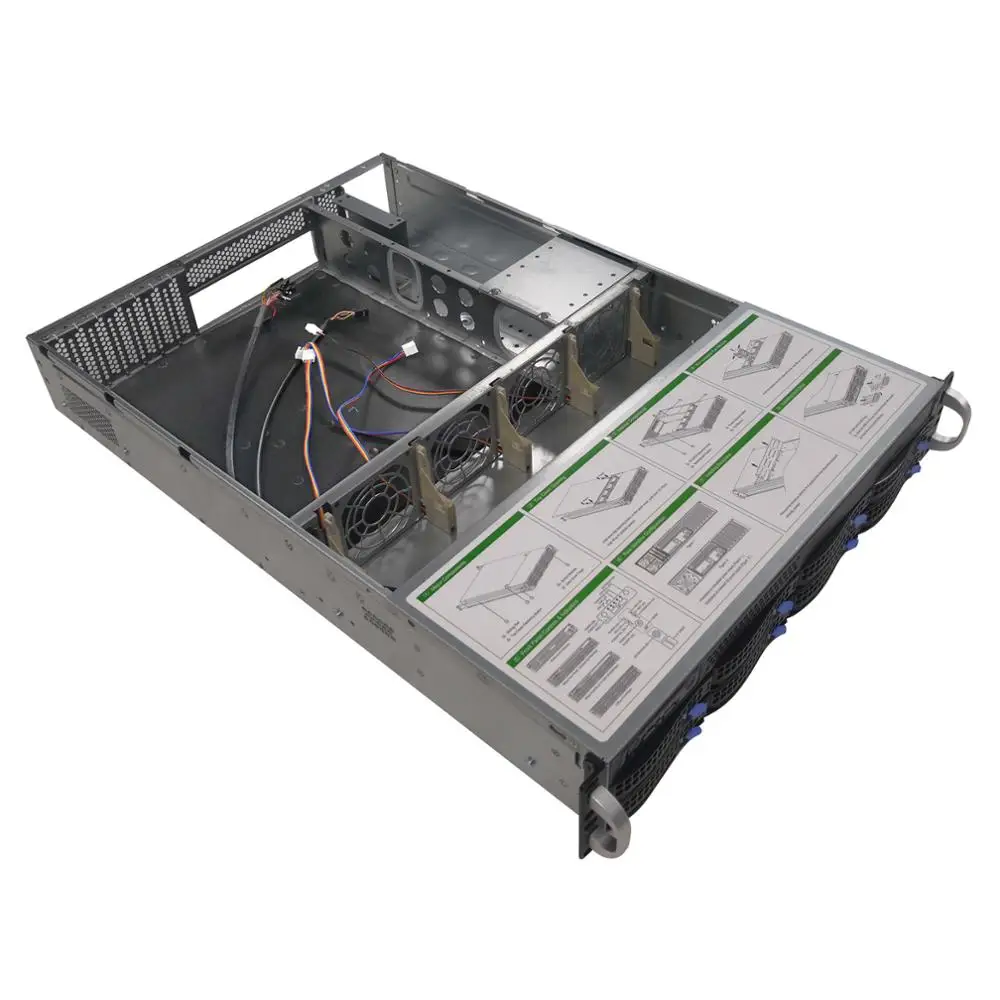19 дюймов IPC 2U стойка с горячей заменой шасси 8HDD отсеки IPFS хранение сервера чехол