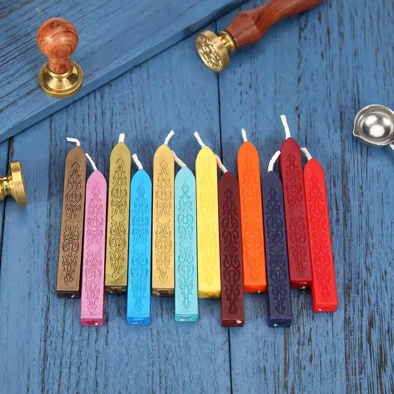 90*10*10mm Sealing Wax Stick Retro Seal Stamps For Letter Wedding Invitations Vintage Cord Wicks Sticks | Дом и сад