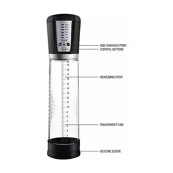 Автоматический насос Премиум перезаряжаемый 29 см-прозрачный разработчик