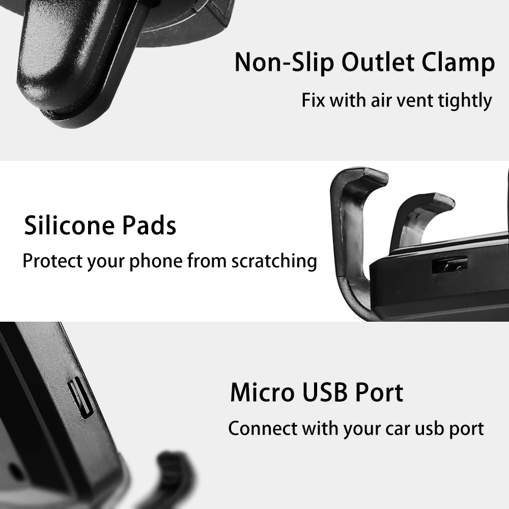 CASEIER автомобильное QI Быстрое беспроводное зарядное устройство для iPhone X XR XS Max
