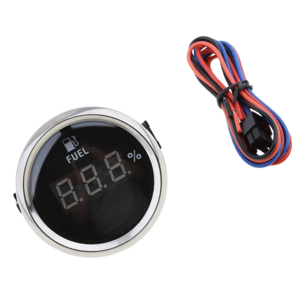 2 дюймовый 52 мм автоматический цифровой измеритель уровня топлива 0ohm 190ohm 9 32V DC