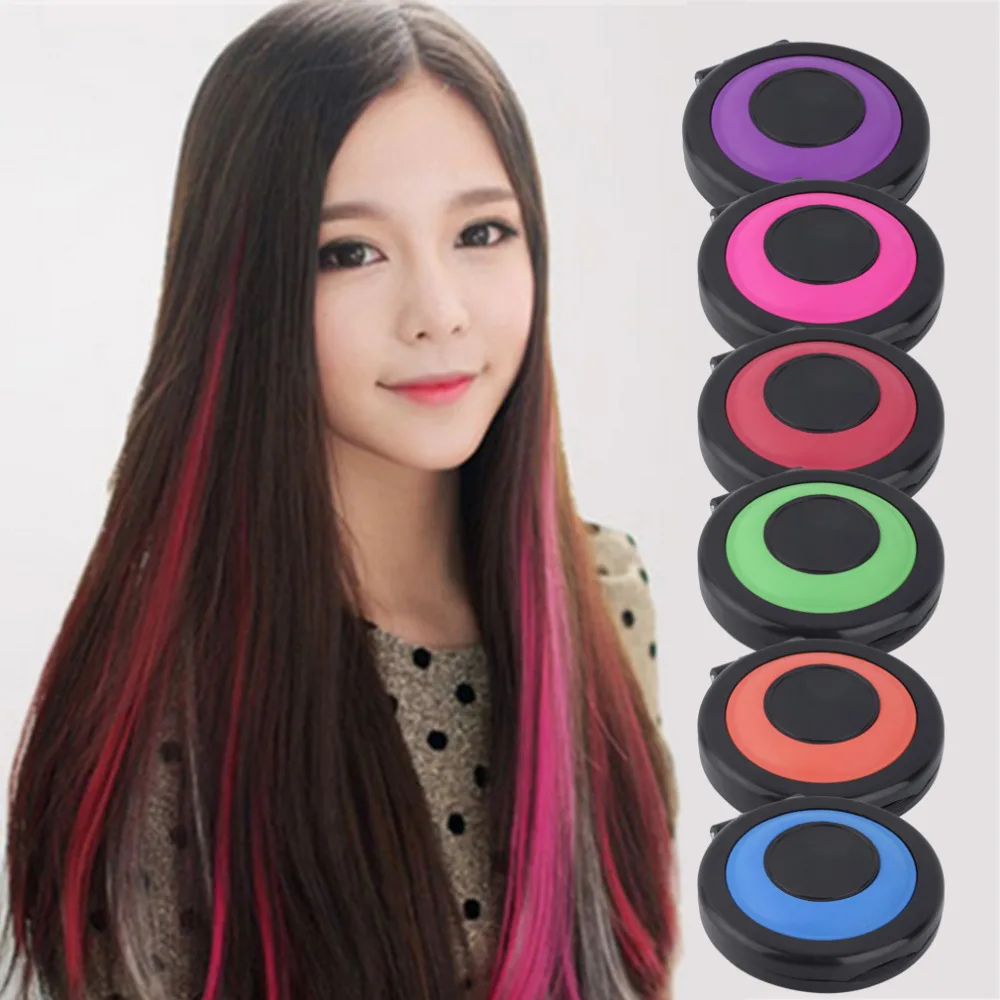 New Professional Temporary Hair Dye Powder Cake Styling Chalk Set Soft Pastels Salon Tools Kit Non-toxic | Красота и здоровье