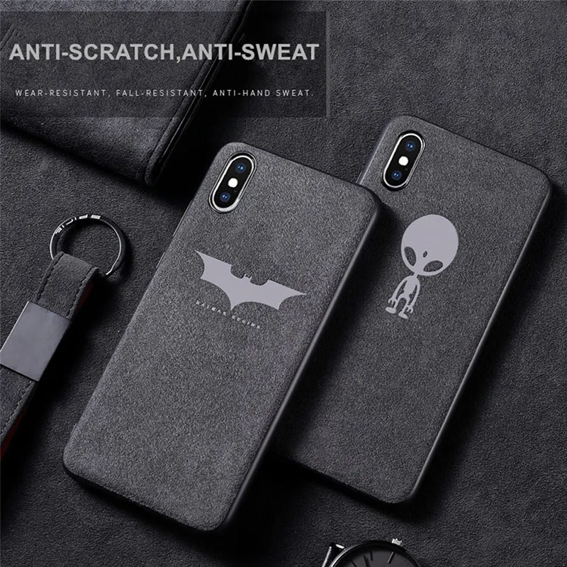Case For iPhone 7 8 6 6S Plus Luxury Alcan tara Soft Leather Anti-Fall Phone X XR XS MAX Back Cover Coque Fundas |