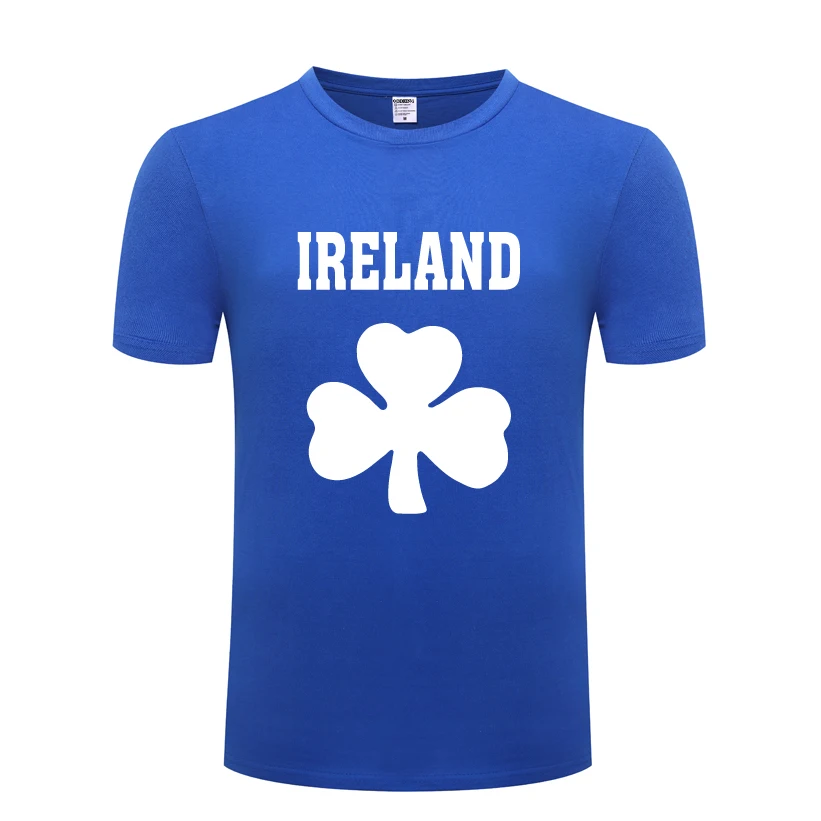 

Ireland Shamrock Creative Men's T-Shirt T Shirt Men 2018 New Short Sleeve O Neck Cotton Casual Top Tee