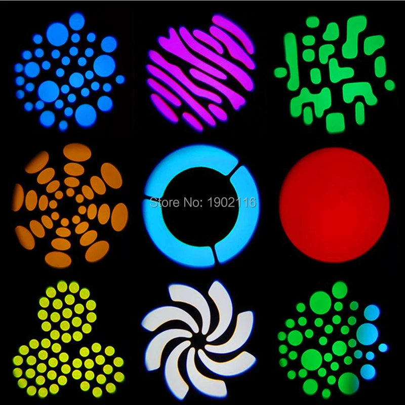 30 Вт LED Spot сценический эффект освещение с RGB световая полоса DMX512 Gobo бизнес-огни