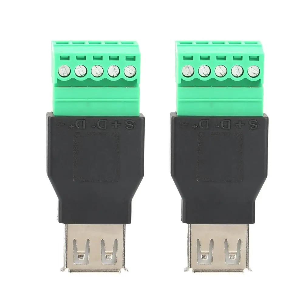 2 шт. клеммный адаптер с разъемом USB типа A Quicklink 220 В 5A|Соединители| |