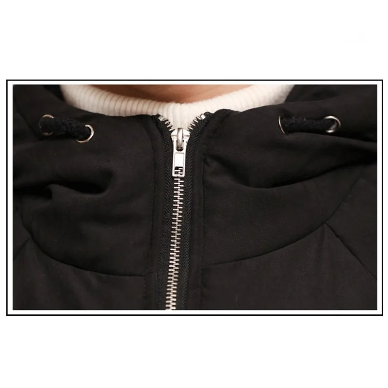 Men's Winter Jacket Large Size Solid Black Zipper Loose Parka Masculina Hoodie Thick Warm Bread Clothing Time limited