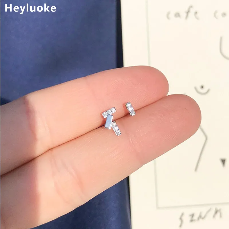 Модные ювелирные изделия оптом серьги с вставками Cz Асимметричные прямоугольные