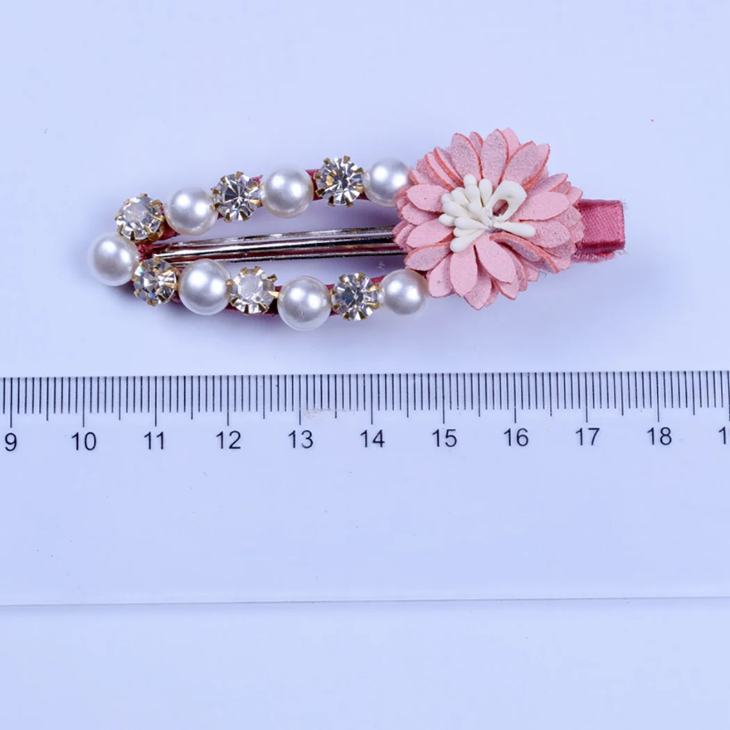 3 шт. заколки для волос женские элегантные цветочные хрустальные жемчужные