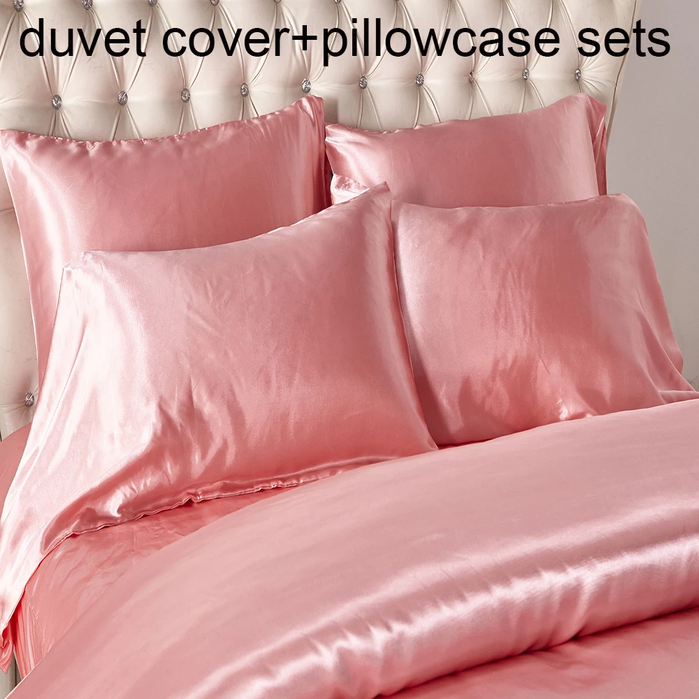 3/4 шт. постельное белье атласные шелковые Постельное постельных принадлежносте с