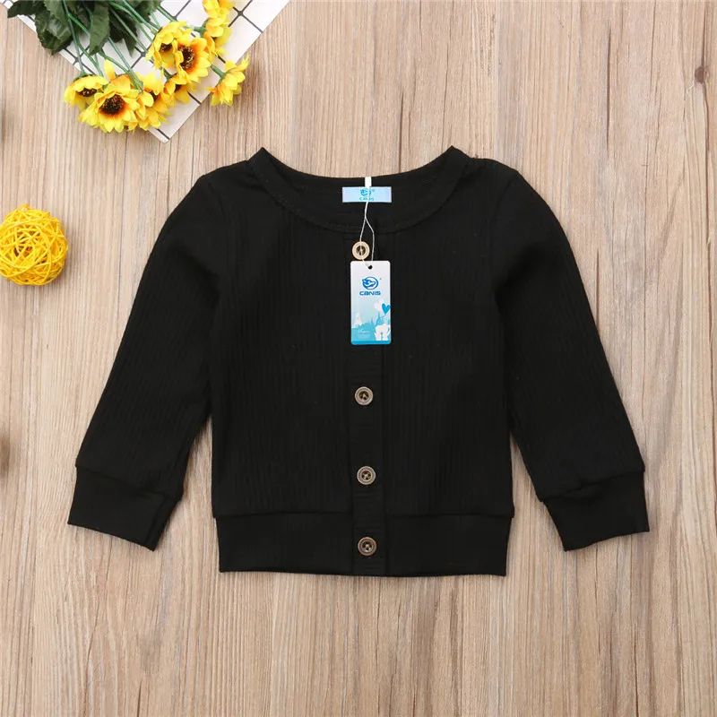 Свитер для новорожденных девочек CANIS вязаный кардиган с длинными рукавами на