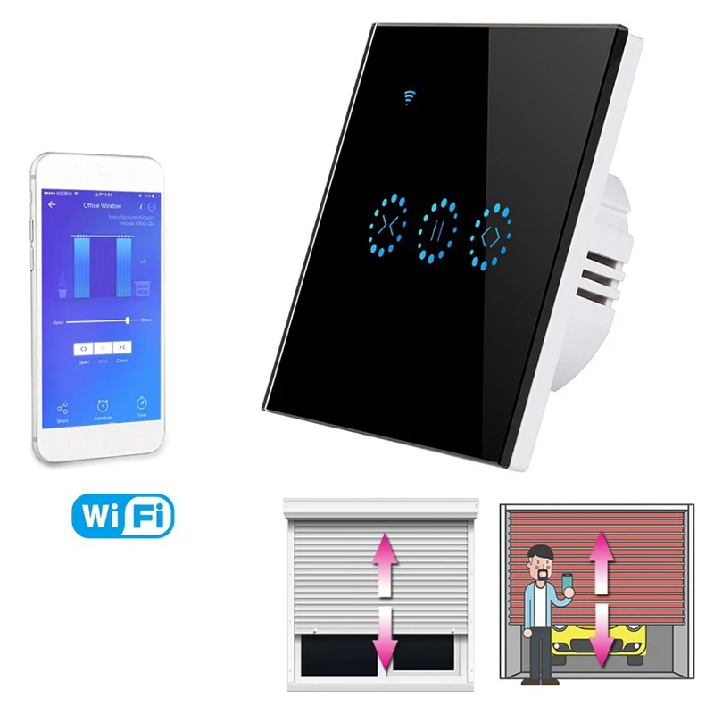 Умный Wifi пресс переключатель занавески мобильное приложение управление