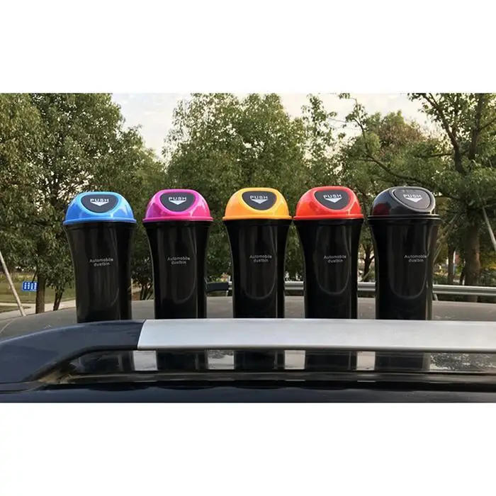 1 шт. мини цилиндр автомобильный мусорный бак весенний чехол дизайн авто для