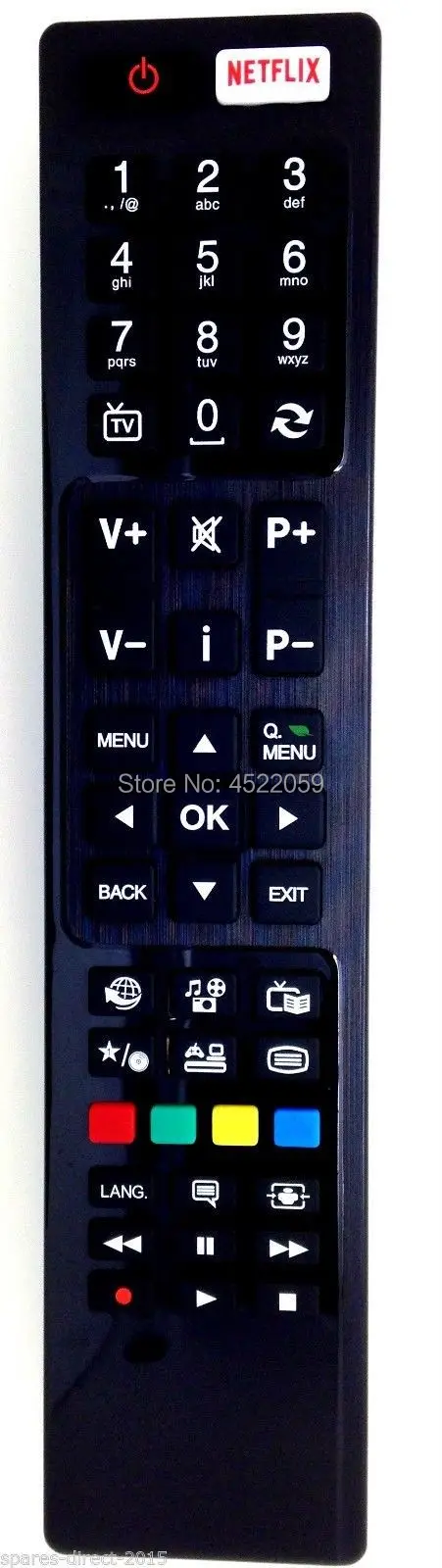 Пульт дистанционного управления NETFLIX HLE3203FE для пилотного HYUNDAI RC4848 smart tv