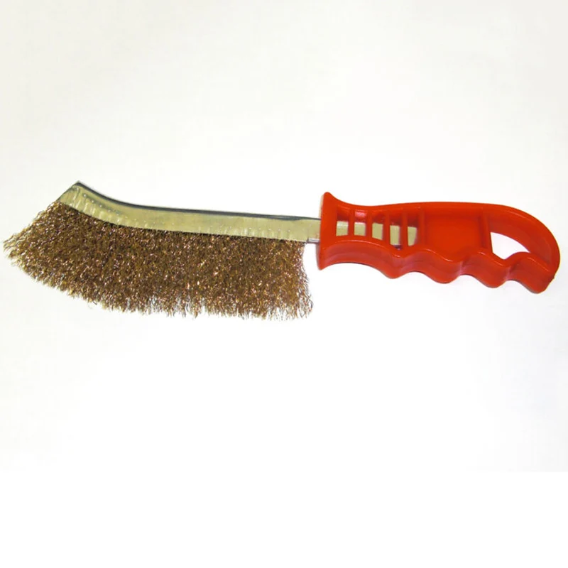 4 шт. пластиковая ручка проволока из нержавеющей стали ручная щетка для очистки