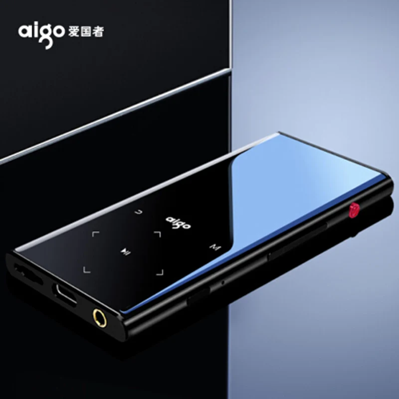 AIGO M1 металлический Mp3 плеер HIFI Lossess Экран Запись FM радио шагомер BT 4 1 громкий