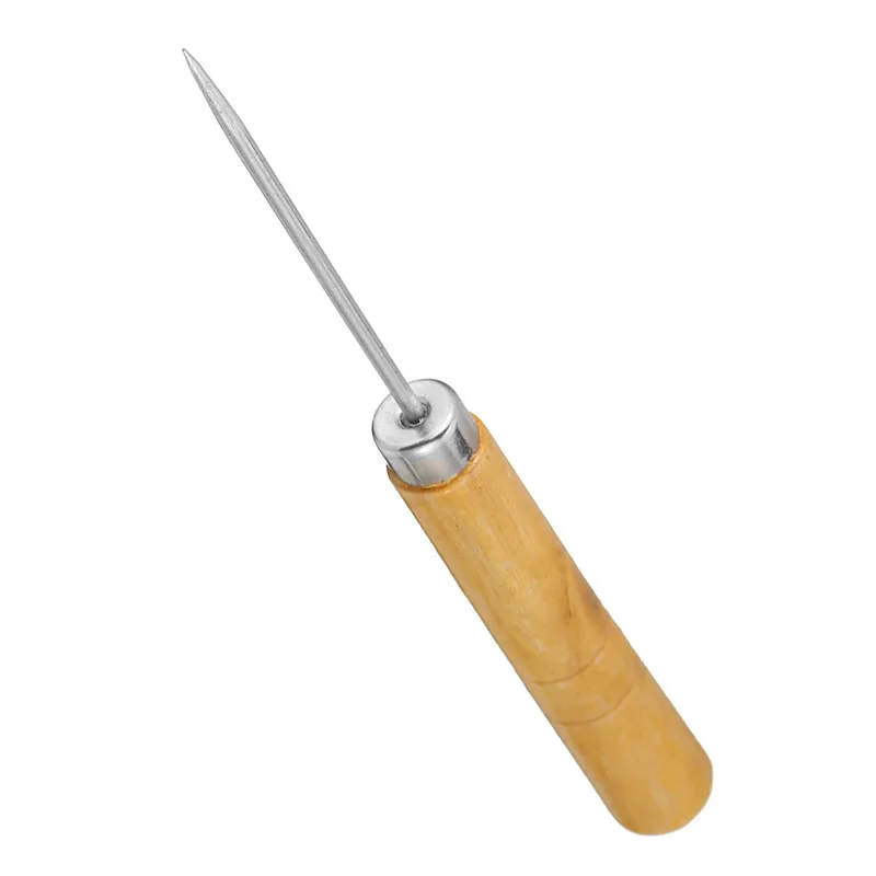 DIY деревянный ручной Awl игольчатый ремонтный набор инструментов для