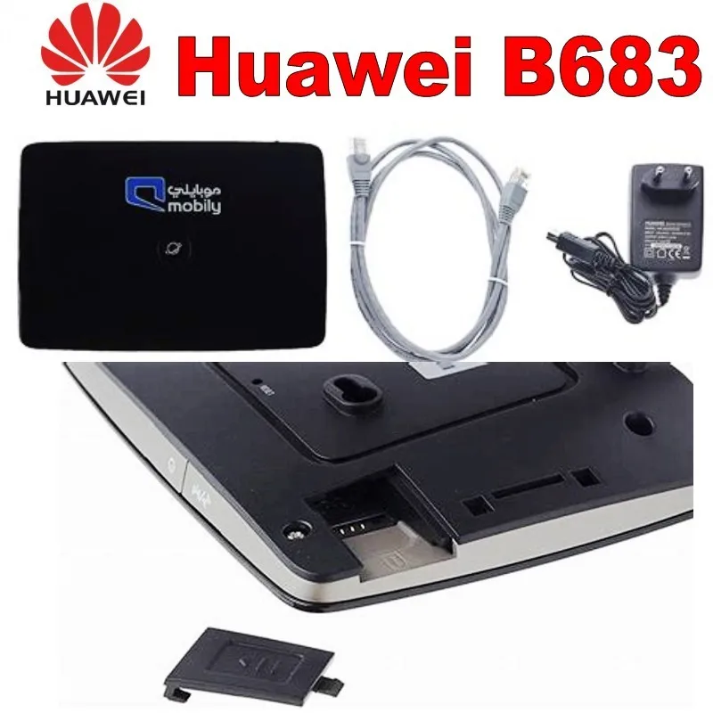 Разблокированный Huawei B683 HSPA + 3G Wifi 28 Мбит/с модем широкополосный Мобильный