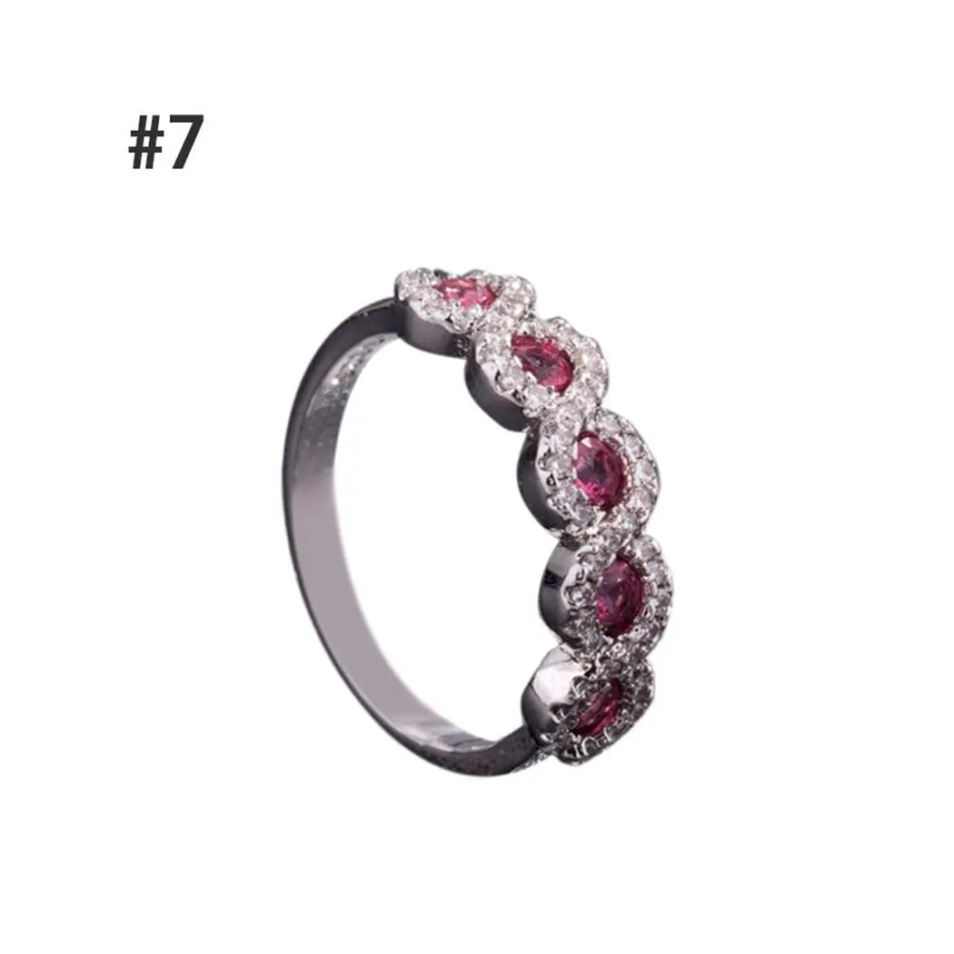 Women Fashion Round Rhinestone Casual Engagement Ring Wedding Party Approx 3g 2 1cm 0 8inch 0cm | Украшения и аксессуары