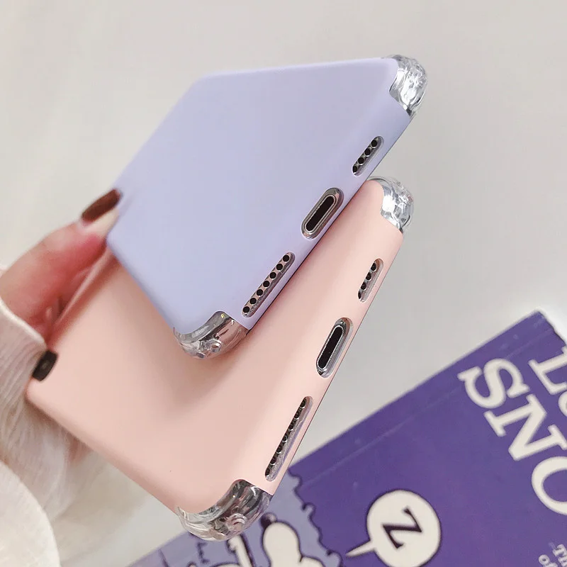 Для iPhone 6S 7 8 Plus SE XS XR Max защита ярких цветов задняя крышка для телефона подушка