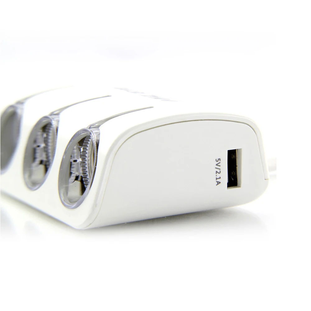 HSC multifunction 120W 2 USB port car with one to three cigarette lighter socket charger adapter | Электроника