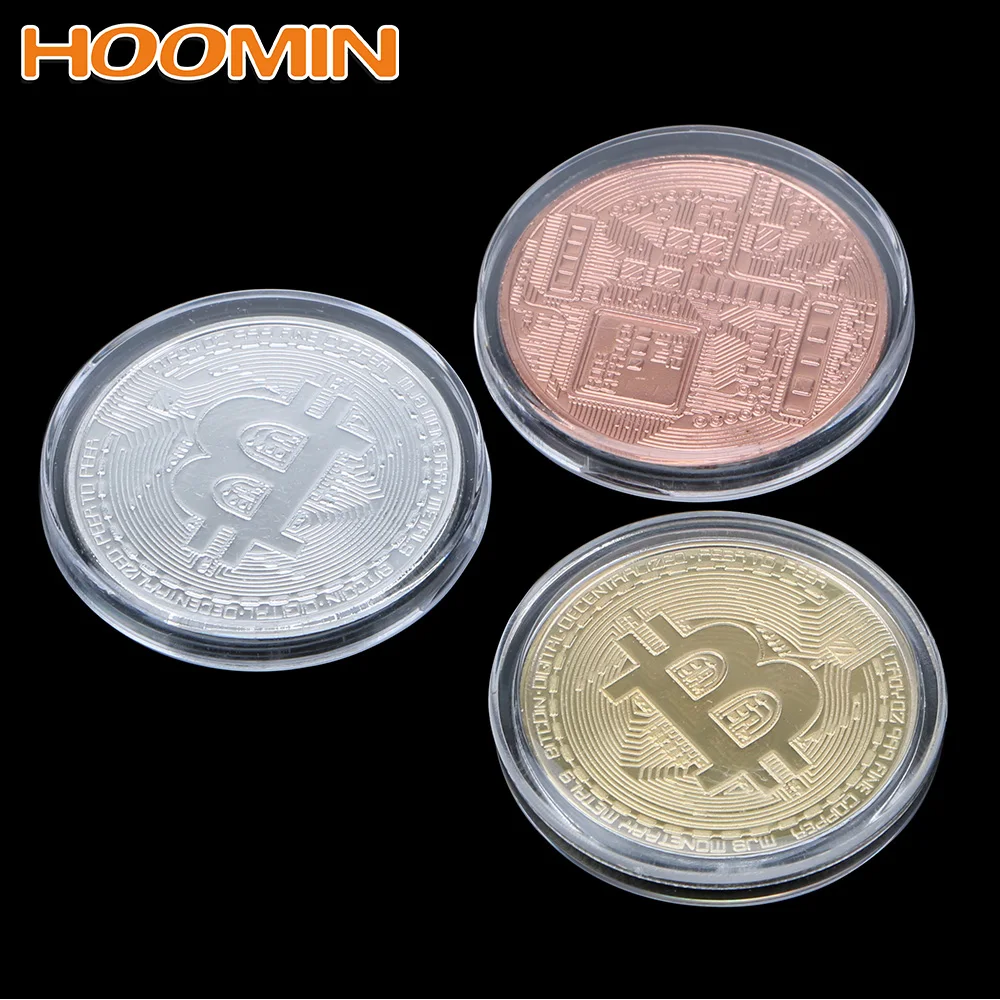HOOMIN Physical 1 шт. BTC металлическая антикварная имитация коллекционное искусство