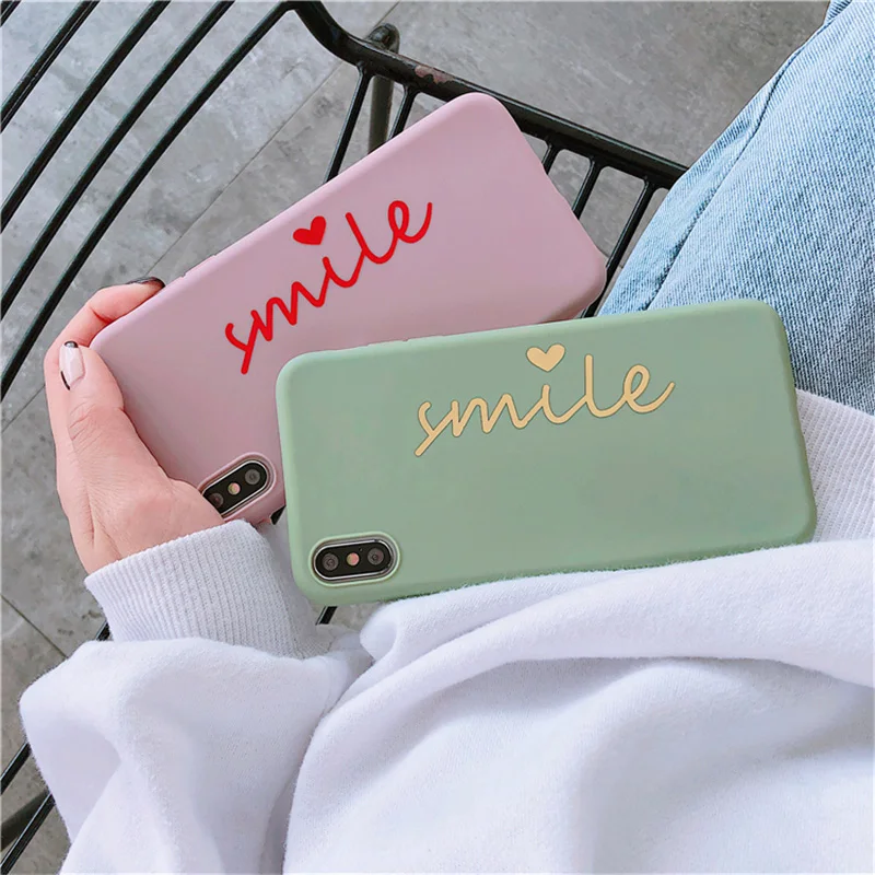 Lovebay чехол для телефона iPhone 6 6s 7 8 Plus X XR XS Max и мультяшной короной Smile Love Heart