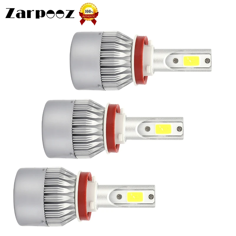 Zarpooz 2 шт./лот C6S H1 H3 H7 светодиодный H11 9005 9006 9012 12 V 360 градусов луч бескорпусный