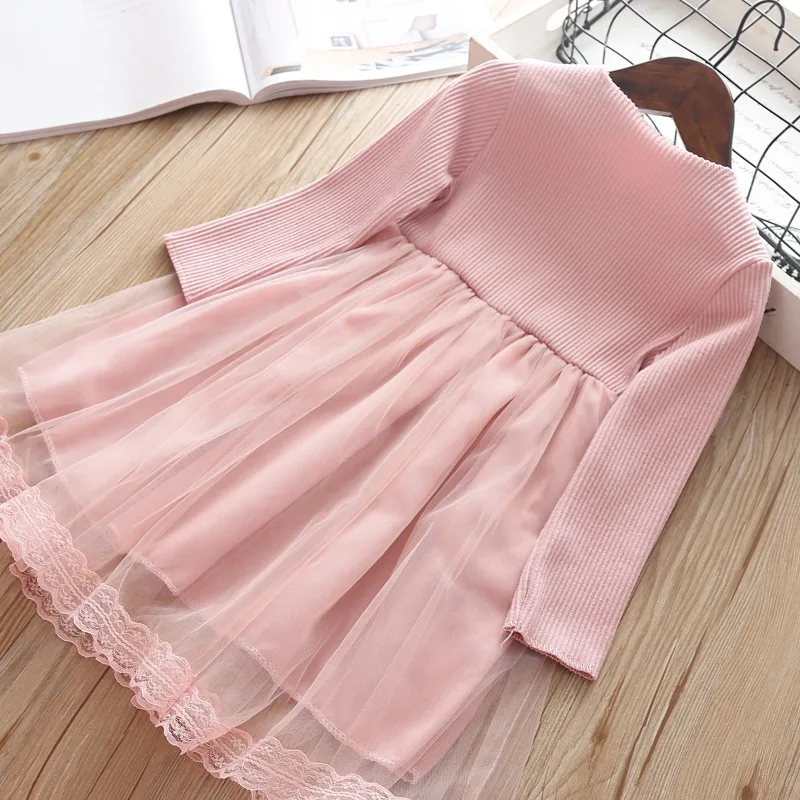Girls dress 2019 spring new girls cartoon crown mesh + bag Baby Clothing Dress | Детская одежда и обувь
