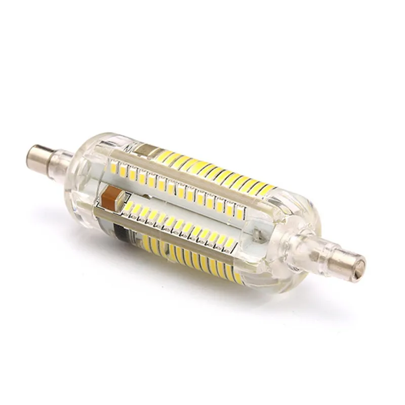 Новый светодиодный силиконовый светильник CLAITE 78 мм R7S 8 вт SMD 3014 108 чистый