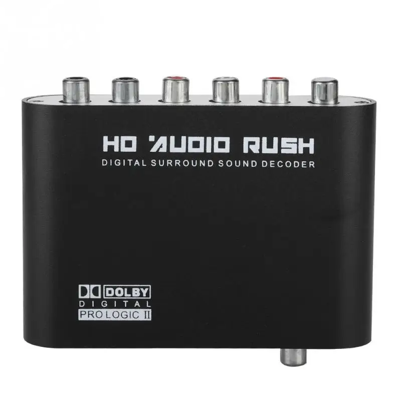 120dB SNR цифро аналоговый аудио конвертер R/L в 5 1 канал DTS декодер|Цифро-аналоговые