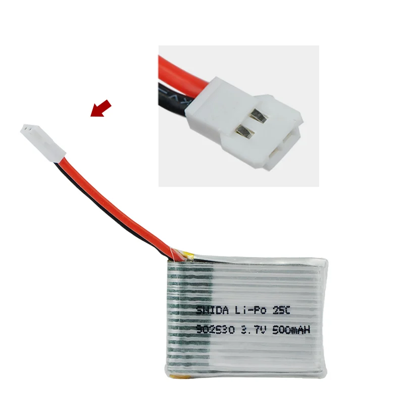 Литий полимерный аккумулятор 3 7 в 500 мАч 25C для Wltoys V931 F949 XK K123 6Ch Запчасти