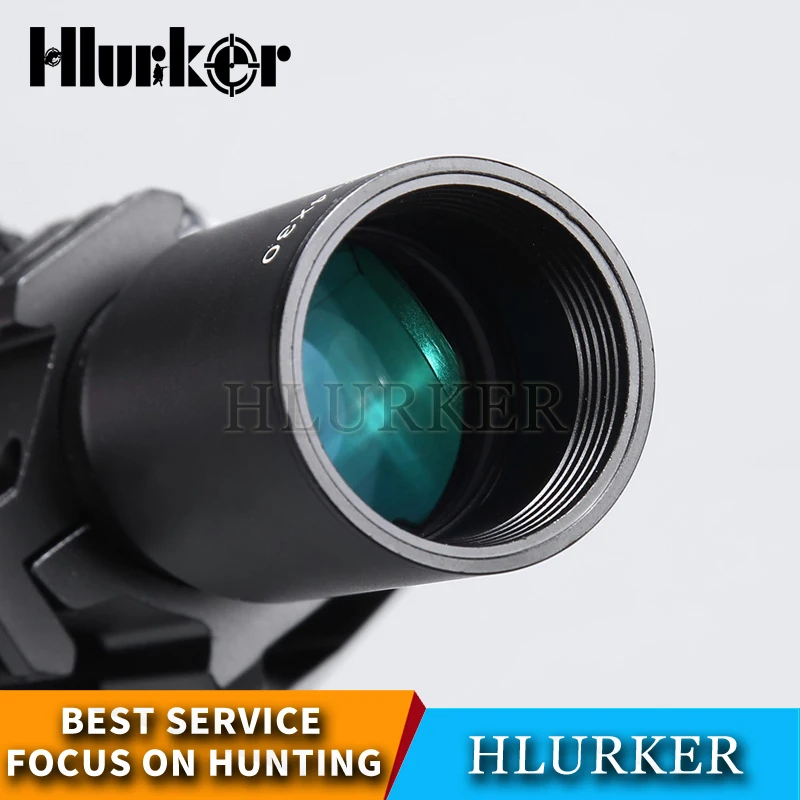 

Hlurker Tactical 1.5-4x30 Hunting Optical Sight Rifle Scope Sight RMR Adjustable Red Dot Scope Spotting Scope For Rifle