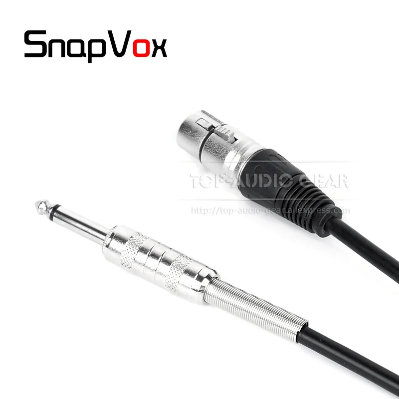 XLR Женский к 6 3 35 5 мм Штекерный проводной микрофонный кабель Шнур для SHURE PGA 48 58 SV 100