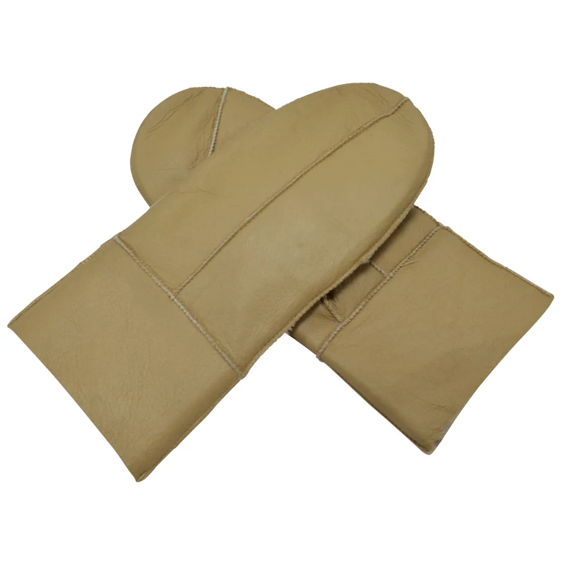 Хит продаж меховые перчатки высокого качества женские зимние митенки из овечьей