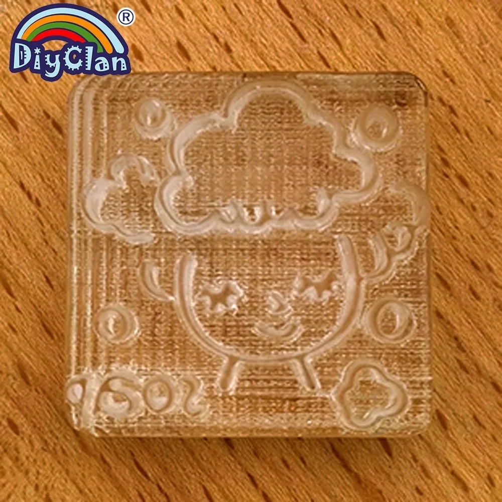 Мыльница для ванны прозрачный Diy натуральные органические штампы Смола