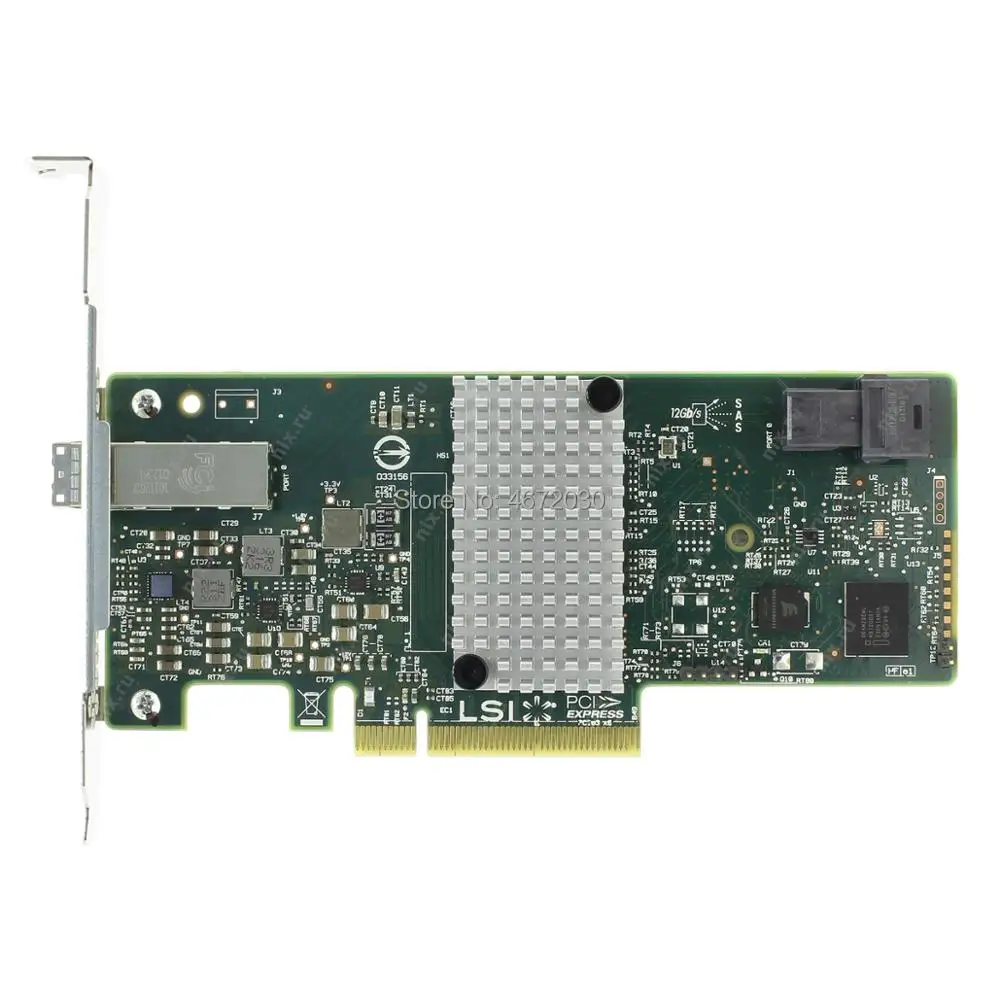 Новинка! Карта контроллера Broadcom Avago LSI SAS 9300 4I4E LSI00348 LSISAS3008 8 port RAID SFF8643 SFF8644 без кэша