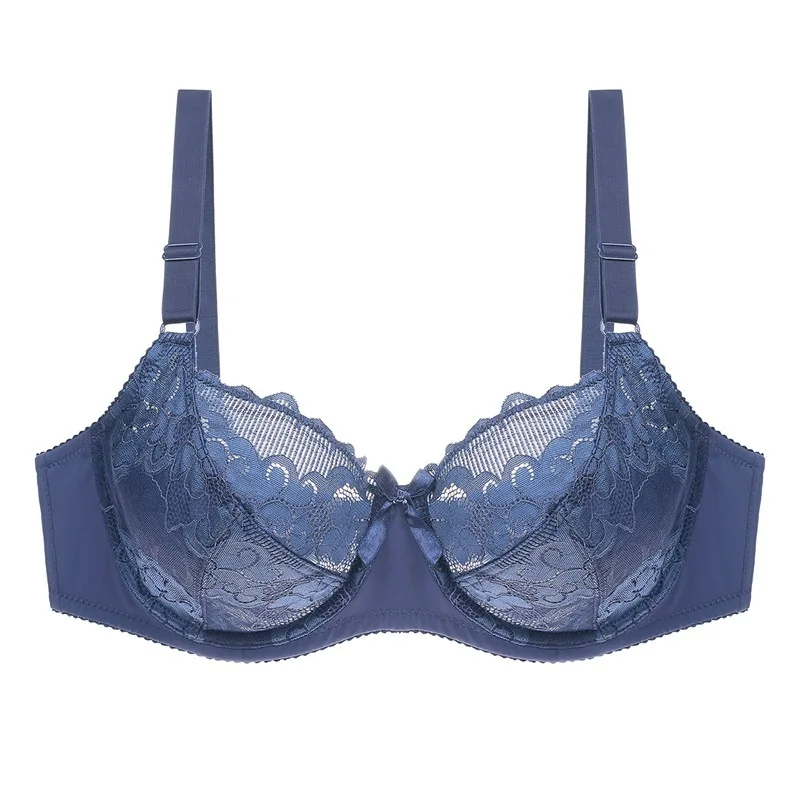 2019 lace bra ladies new full cup bralette sexy ultra-thin underwear gathered adjustable bras for women | Женская одежда