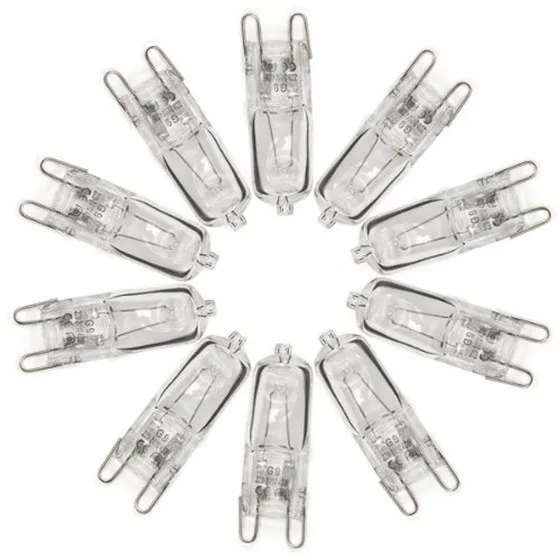Горячая 10 X G9 галогенная лампа теплый белый офисный светильник 25W 230V | Лампы и