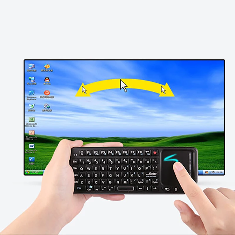 Новая беспроводная мини клавиатура 2 4G оригинальная подсветка тачпада для Smart TV