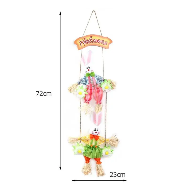 Деревянная Пасхальная подвеска с кроликом подвесное украшение для вечеринки