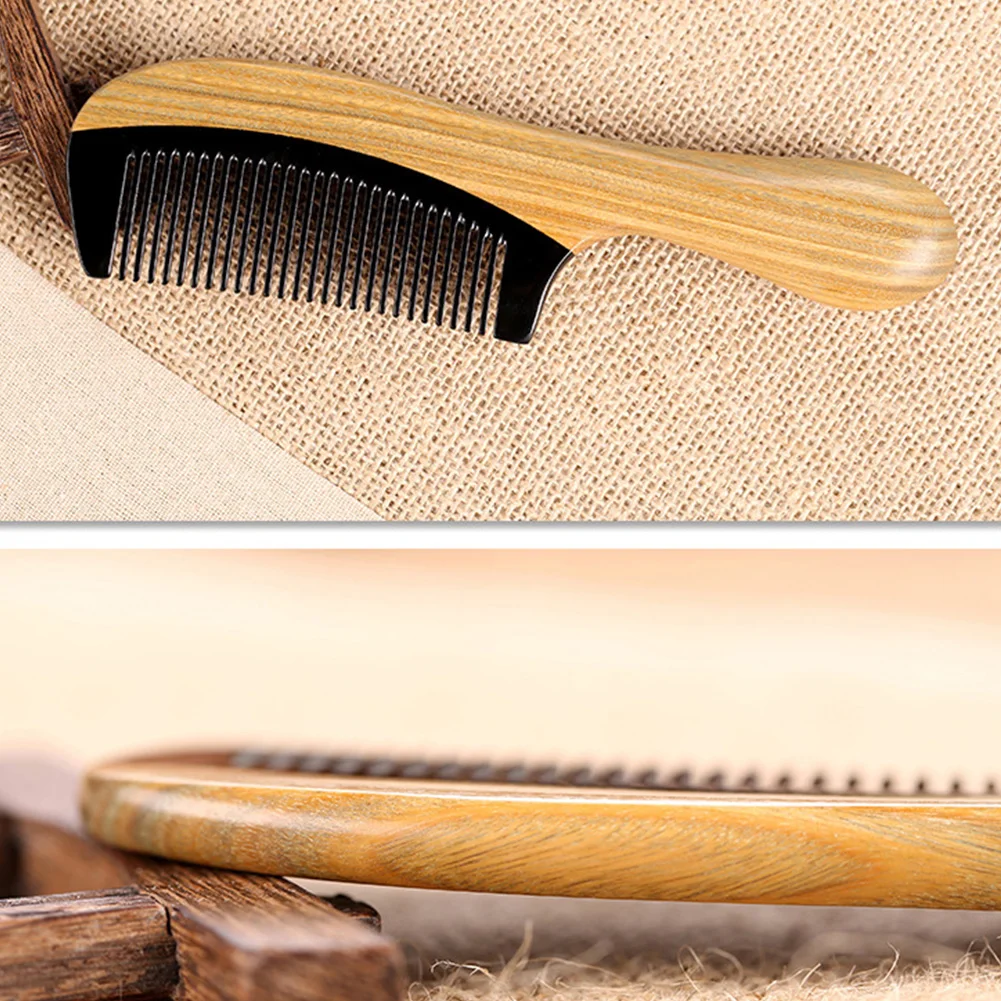 Кисточки зеленый сандалового дерева для женщин мужчин подарок круглая ручка