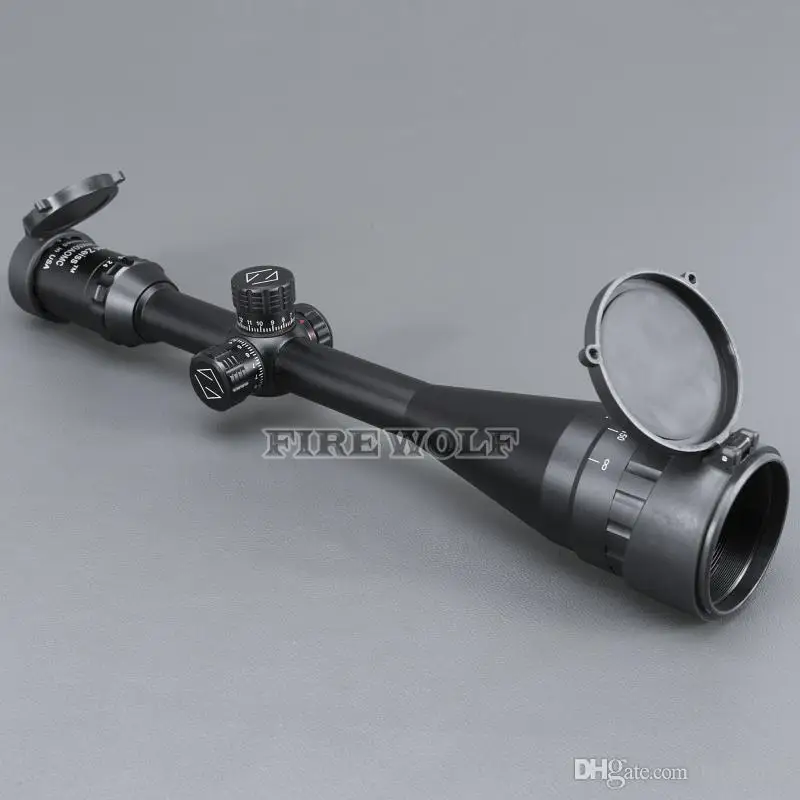 Туманоустойчивый 24x50 прицел ударопрочный охотничий с подсветкой Riflescopes зеленый и