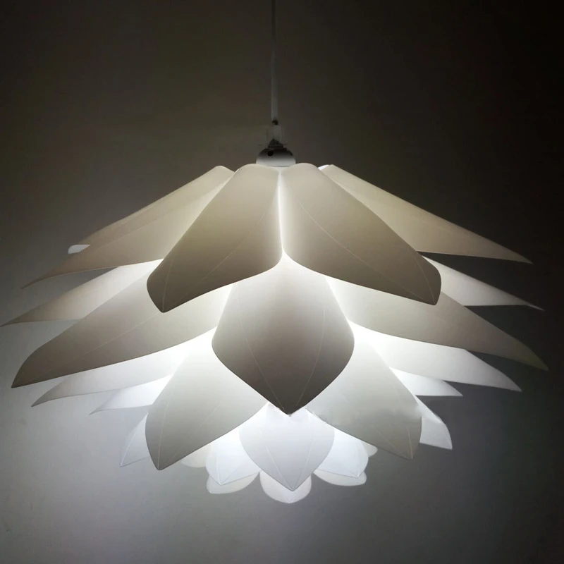 Креативная DIY люстра в форме лотоса PP подвеска Droplight абажур потолочное украшение