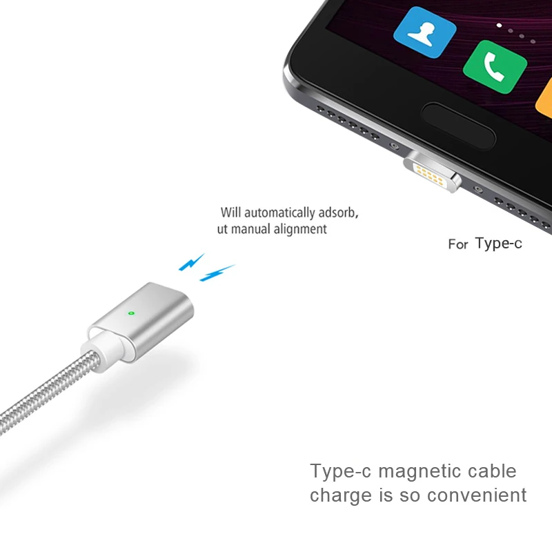 Sindvor Type C кабель USB 3 1 Магнитный нейлоновый для быстрой зарядки данных NEXUS 5X 6P Macbook LG