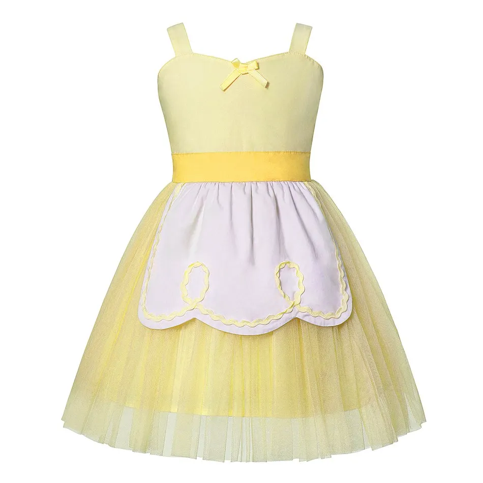 VOGUEON Baby Girls Alice Dress Up Clothes Children in Wonderland Fancy Princess Costume Girl Blue Belle Bow Tutu Sundress | Детская
