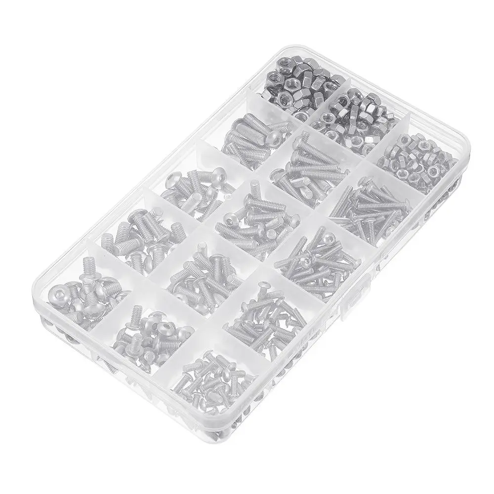 Suleve MXSH4 515 шт M3/M4/M5 нержавеющая сталь Шестигранная кнопка с круглой головкой