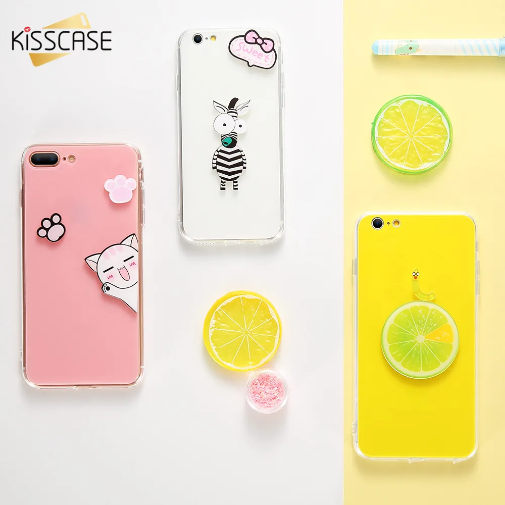 KISSCASE очаровательный чехол для телефона iPhone X XS 6 6s 7 8 Plus мягкие чехлы из ТПУ 6S Fundas